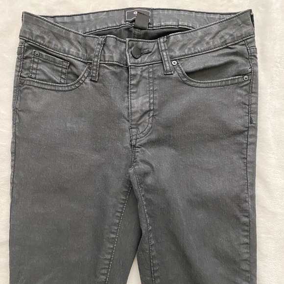 GAP Black Coated Skinny Jeans Size 2 - Picture 5 of 10